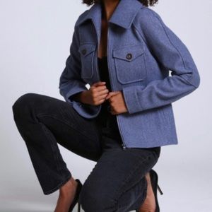 Avec Les Filles Blue Utility Jacket